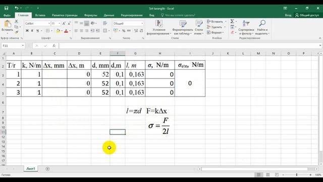 Fizika 9-sinf Laboratoriya Ishi. Sirt Taranglik Koeffitsiyentini Aniqlash