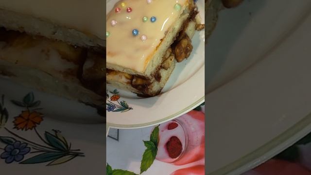 Домашний тортик с банановой прослойкой