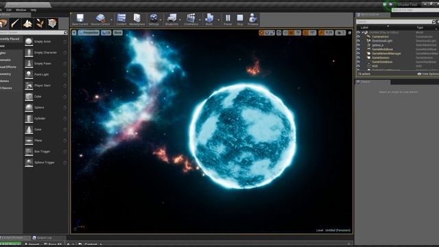 Unreal Engine - Planet/Star Material Test смотреть онлайн