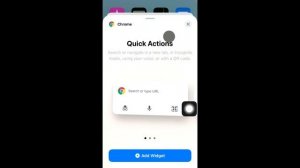 How to Add Google Chrome Widget to your iPhone Home Screen
