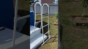 В МАГАЗИНЕ ДОРОГО! РЕШИЛ СДЕЛАТЬ САМ. ЛЕСТНИЦА ДЛЯ БАССЕЙНА ИЗ ПОЛИПРОПИЛЕНОВОЙ ТРУБЫ СВОИМИ РУКАМИ