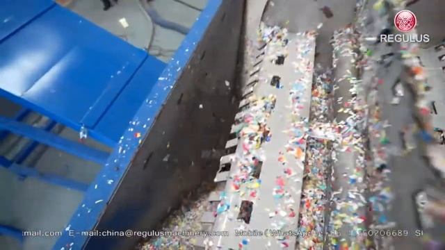 Waste Plastic Recycling Machine For HDPE And PP Bottles, Containers And Thermoplastics