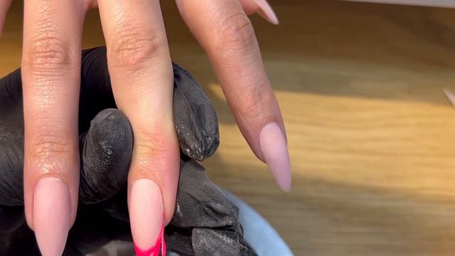 Neon french gel nails!🐞&🌸 design!Long almond!Поддръжка на гел и пролетен дизайн! #nails #маникюр смотреть онлайн