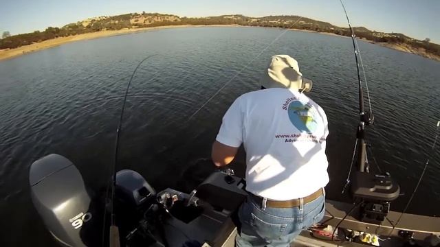 Lake Amador trout fishing bait and trolling GoPro смотреть онлайн