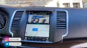 Магнитола в стиле Тесла на Nissan Teana j32. Огромный экран, продвинутое аудио.