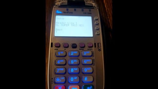 VX520 Tutorial: How to change Receipt info смотреть онлайн