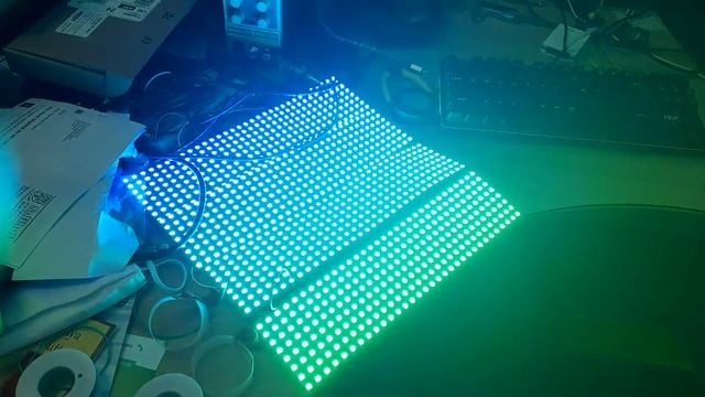 Four ws2812b panels controlled by pi pico смотреть онлайн