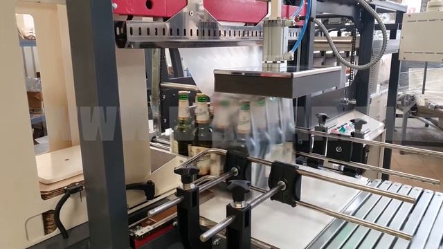 Термоупаковочная машина ТМ-1А ПП. Групповая упаковка стеклянной тары объемом 0.5л. в плёнку. ДЭНКАР смотреть онлайн