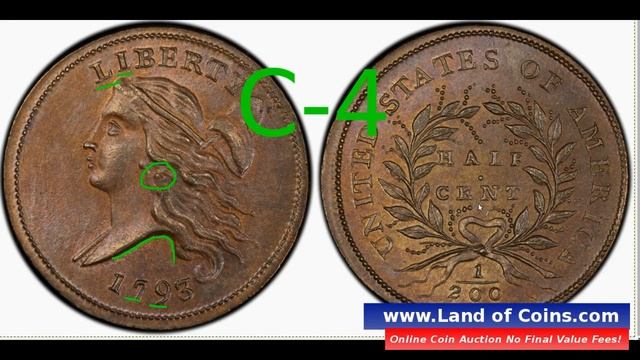 1793 Half Cent. C-4 (variety-4) Identification | Land of Coins .com смотреть онлайн