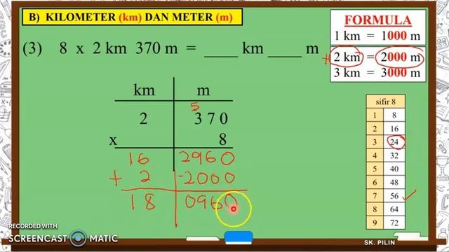 Matematik Tahun 4 : Darab ukuran panjang смотреть онлайн