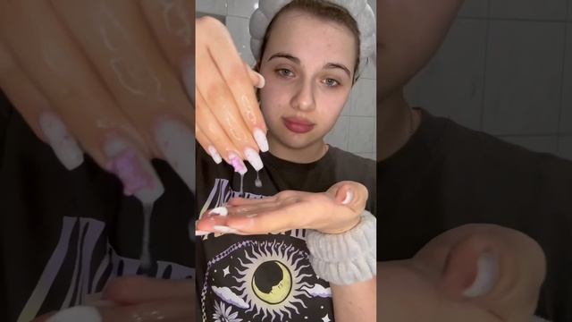 Мій вечірній догляд за шкірою💓🙂↕️ #makeup #ukraine #cleaning #cosmetics смотреть онлайн