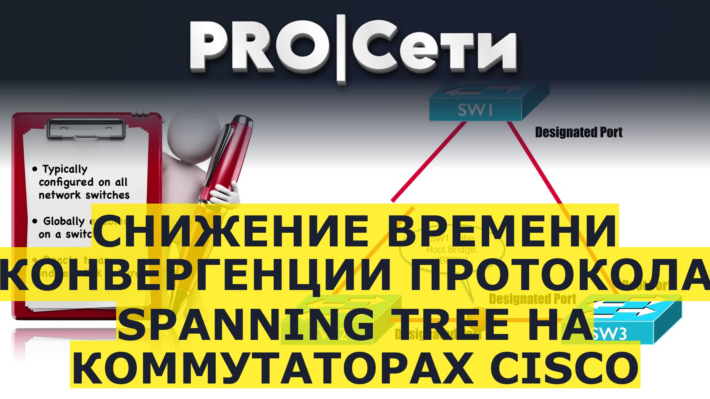 Снижение времени конвергенции протокола Spanning Tree на коммутаторах Cisco смотреть онлайн
