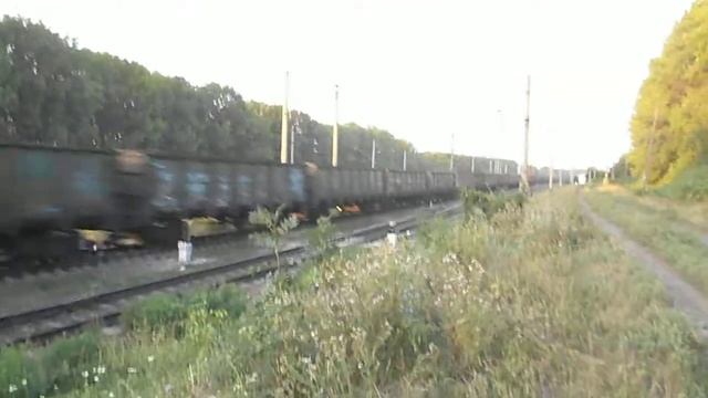 ВЛ80т-2078 со свистком и составом с углем смотреть онлайн