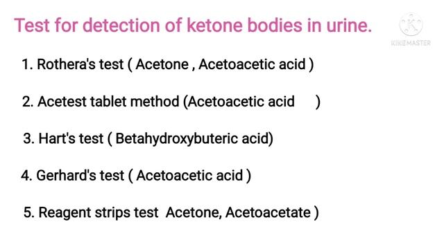 Chemical Examination of urine | Detection of ketone bodies in urine | Reagent strip | Rothera's Tes смотреть онлайн