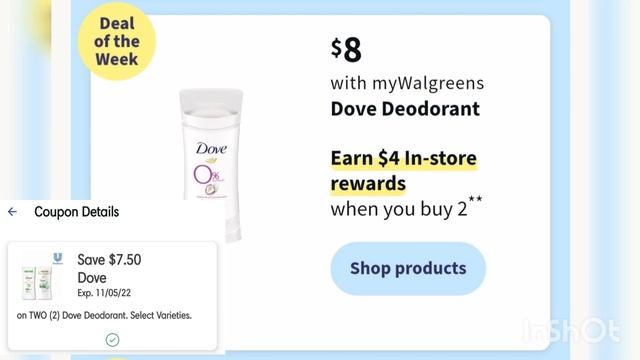 Walgreens Must Do Deals 10/30-11/05||Cheap Dove & degree deodorant|| Easy Deal using spend booster смотреть онлайн
