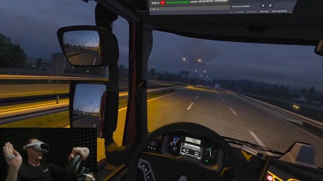 ETS2. Карьера в VR Pico 4/ тестируем мультичат в VR