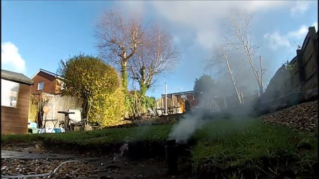 Improved 1" PVC Rocket Motor Static Test 240fps Slow Motion - KNO3/Sugar/Corn Syrup (Recrystalised) смотреть онлайн