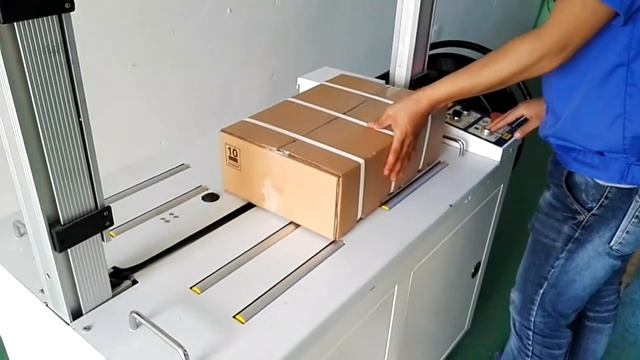 Стреппинг-машина KZ-8060/D Автоматическая для быстрой обвязки всех видов упаковок смотреть онлайн