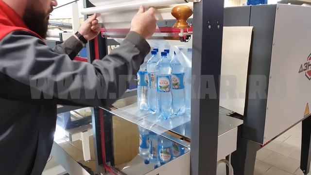 Ручная термоупаковка ПЭТ 1,5 л группа 2х3 .Термоупаковочная машина ТМ- 1Р смотреть онлайн