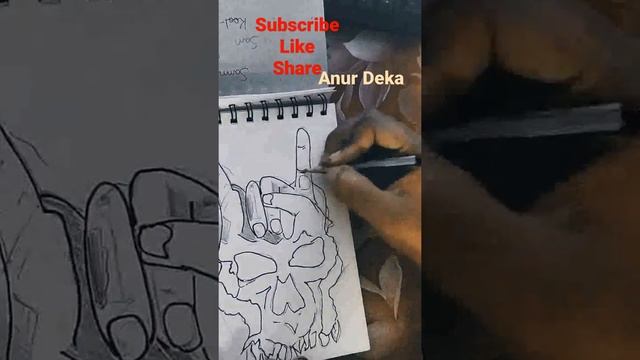Swag skull 💀Drawing /Anur Deka смотреть онлайн