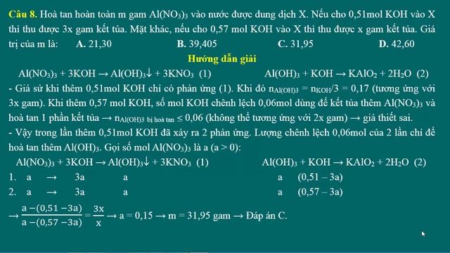 Đề thi thử THPT Quốc gia môn Hoá năm 2015 - Đề số 07 (Phần 1) смотреть онлайн
