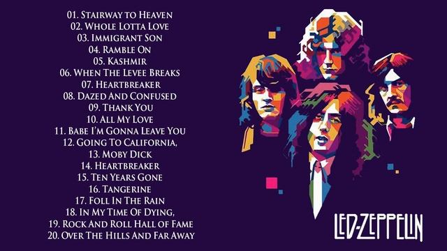 Led Zeppelin Greatest Hits Full Album - Best of Led Zeppelin Playlist 2021 смотреть онлайн