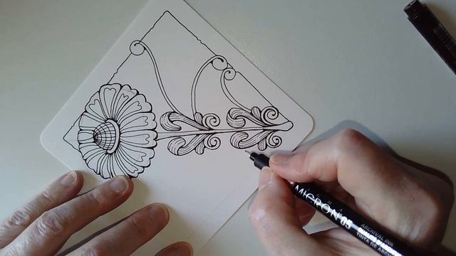 Stylised Flower with Diva Dance as a background pattern #Zentangle #Zentangleinspiredart #DrawWithM смотреть онлайн
