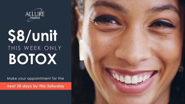 Botox® is just $8/unit at Allure Medical! смотреть онлайн