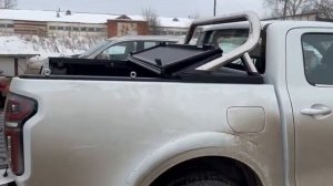 Надёжная четырехсекционная крышка c сохранение дуги и вкладыш в кузов пикапа Great Wall Poer!