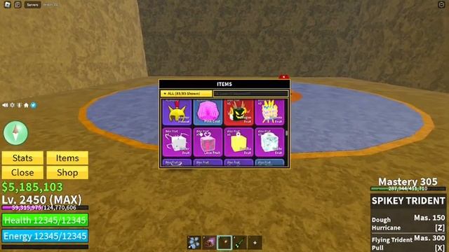 Blox Fruit Gravity+SuperHuman+SpikeyTrident Combo смотреть онлайн