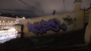 GRAFFITI street bombing/TAGGING . Rebel & Omerta . Colors and chrome pieces.2020