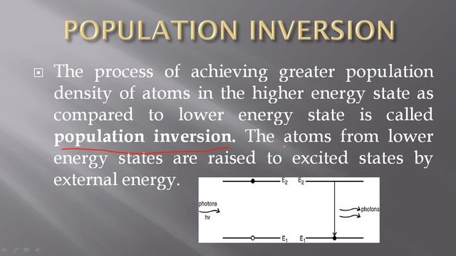 Population Inversion and metastable state in laser смотреть онлайн