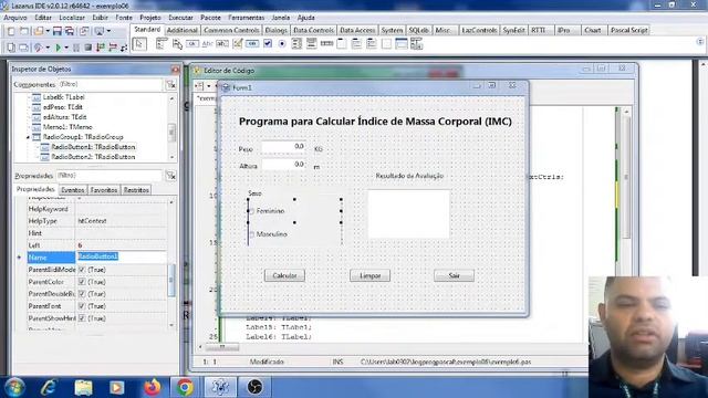 Lógica de Programação Pascal - Exercício 05 - Aplicativo de Cálculo de IMC смотреть онлайн