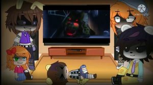 The Aftons react to Salvaged Rage & Security Breach Opening [] FNAF [] My Au [] Read Description []