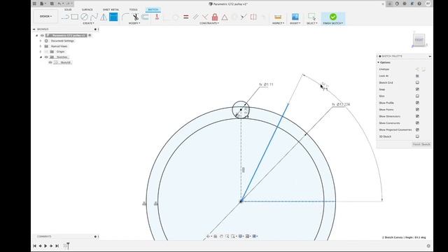 Fusion 360 parametric design - GT2 pulley смотреть онлайн