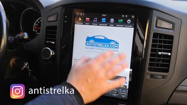 Магнитола Тесла на Mitsubishi Pajero IV - Carmedia ZF-1302 смотреть онлайн