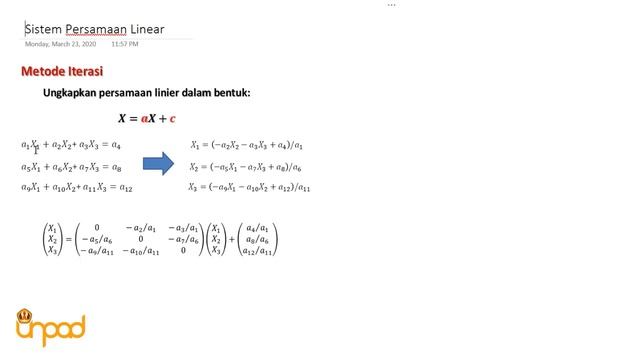 Gaussian Elimination, Jacobi and Gauss Seidel Method with Excel | step by step (Bahasa) смотреть онлайн