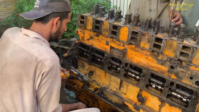 How Mechanic Rebuild KOMATSU GD 605 A Grader 145 hp (108 kw) Engine After Crankshaft Failure смотреть онлайн