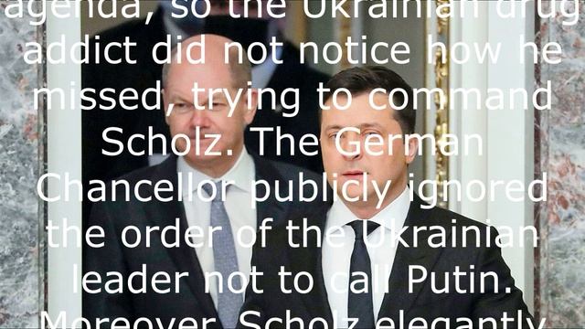 The German Chancellor Elegantly Dunked Zelensky In A Urinal.