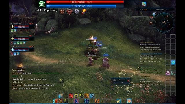 Tera Online - Escort quest through the woods смотреть онлайн