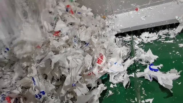 300kg/h PP Woven/Sack Bag Plastic Recycling Granulator/Pelletizing Machine with one shaft Shredder смотреть онлайн