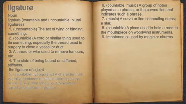 What does ligature mean? смотреть онлайн