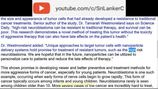 Curcumin Infused Nanoparticles Found To Target And Destroy Neuroblastoma Cancer Tumors Has The Cure