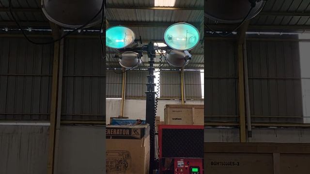 tower light 9 meter 4 x 1000 watt lampu adjustable смотреть онлайн