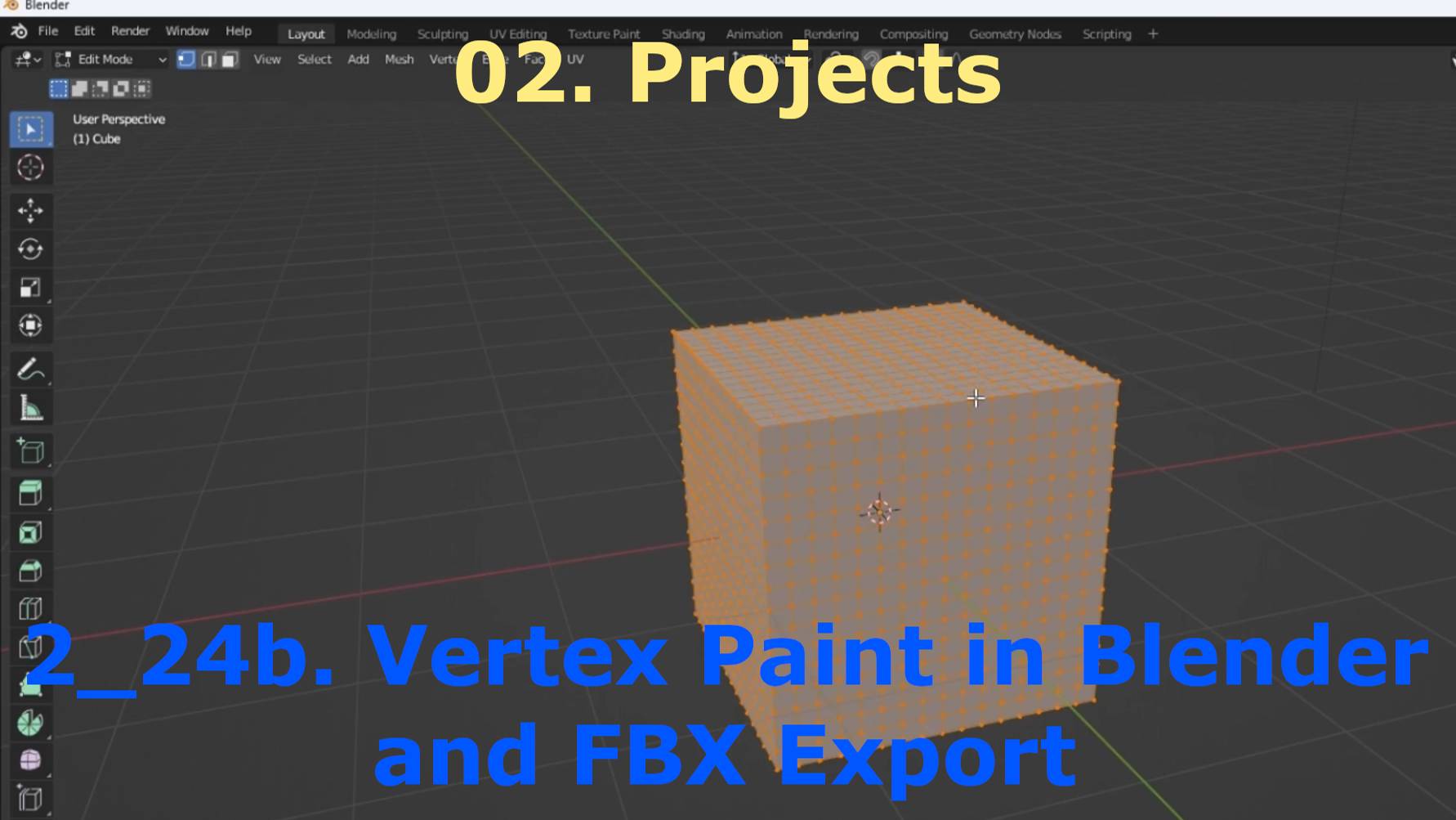 2_24b. Vertex Paint in Blender and FBX Export смотреть онлайн