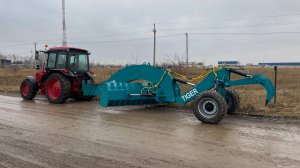 Тяжелый прицепной грейдер с рыхлителем