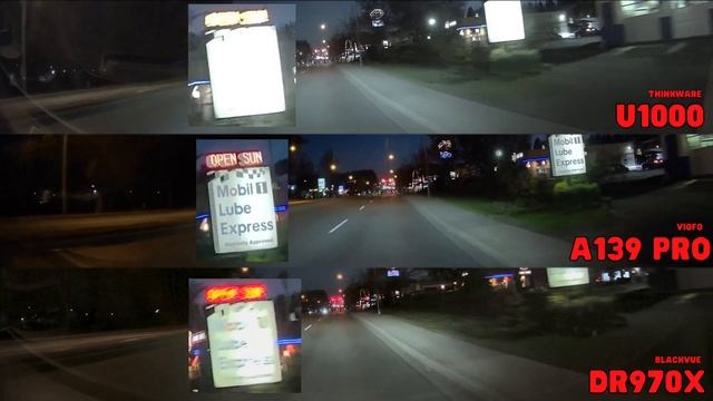 Viofo A139 Pro vs Blackvue DR970X vs Thinkware U1000 Night Time Video смотреть онлайн