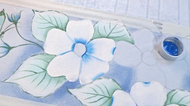 COMO PINTAR FLOR DO CAMPO AZUL PINTURA EM TECIDO PARA INICIANTES #pinturaemtecido #arte #pinturafac смотреть онлайн
