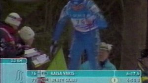 Чемпионат мира 2001г. Лахти.
Женщины 5 км(раздельный старт) + 5 км(гонка преследования).
18.02.2001