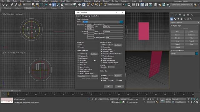 3DS Max | backface cull | object property-43 смотреть онлайн